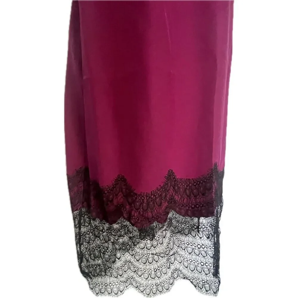 Kiki De Montparnasse Purple Lace Slip Dress Women’s Reg Size 2 Retails $495